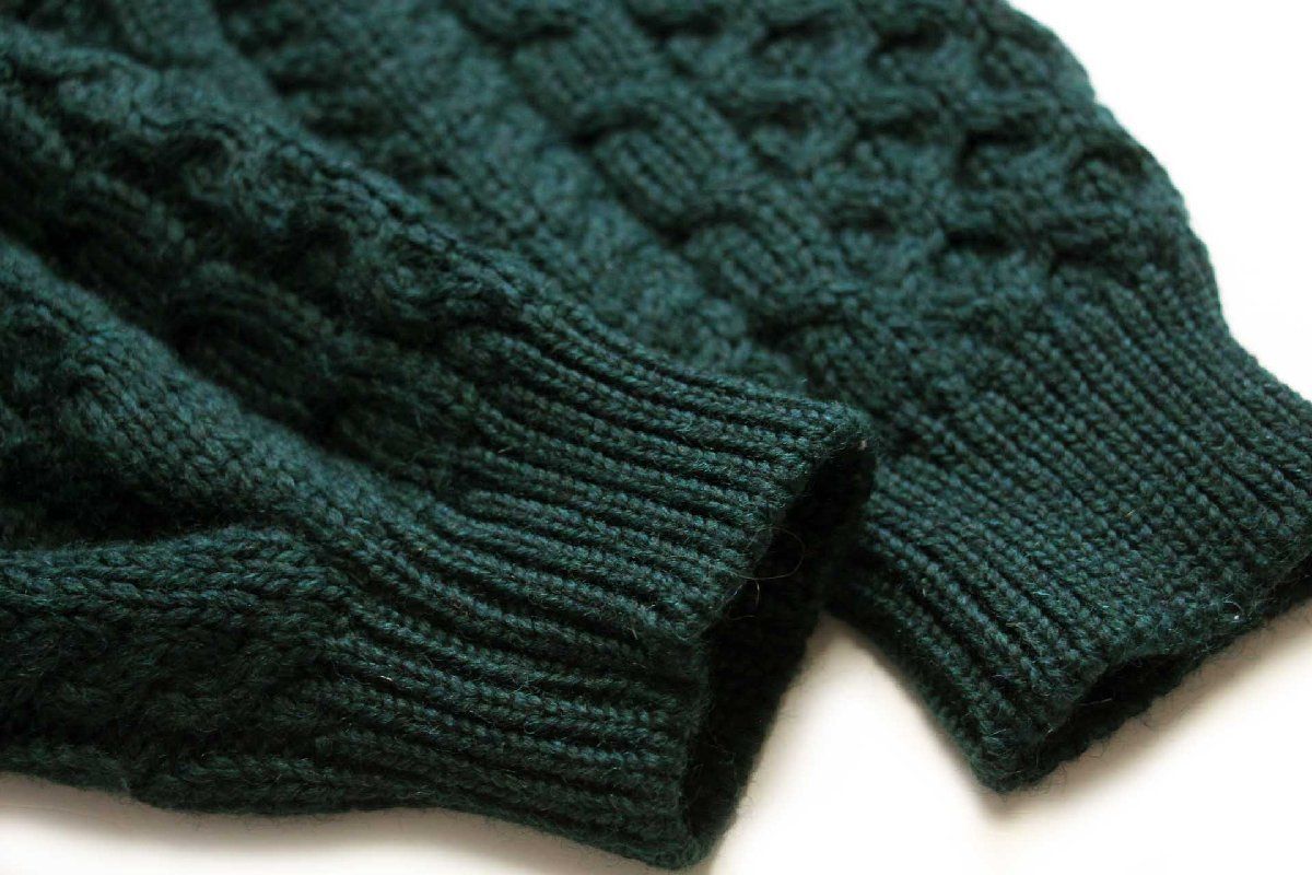John Molloy アイルランド製 フィッシャーマンセーター アランニット John Molloy Fisherman knit Dark Gray （ジョンモロイ