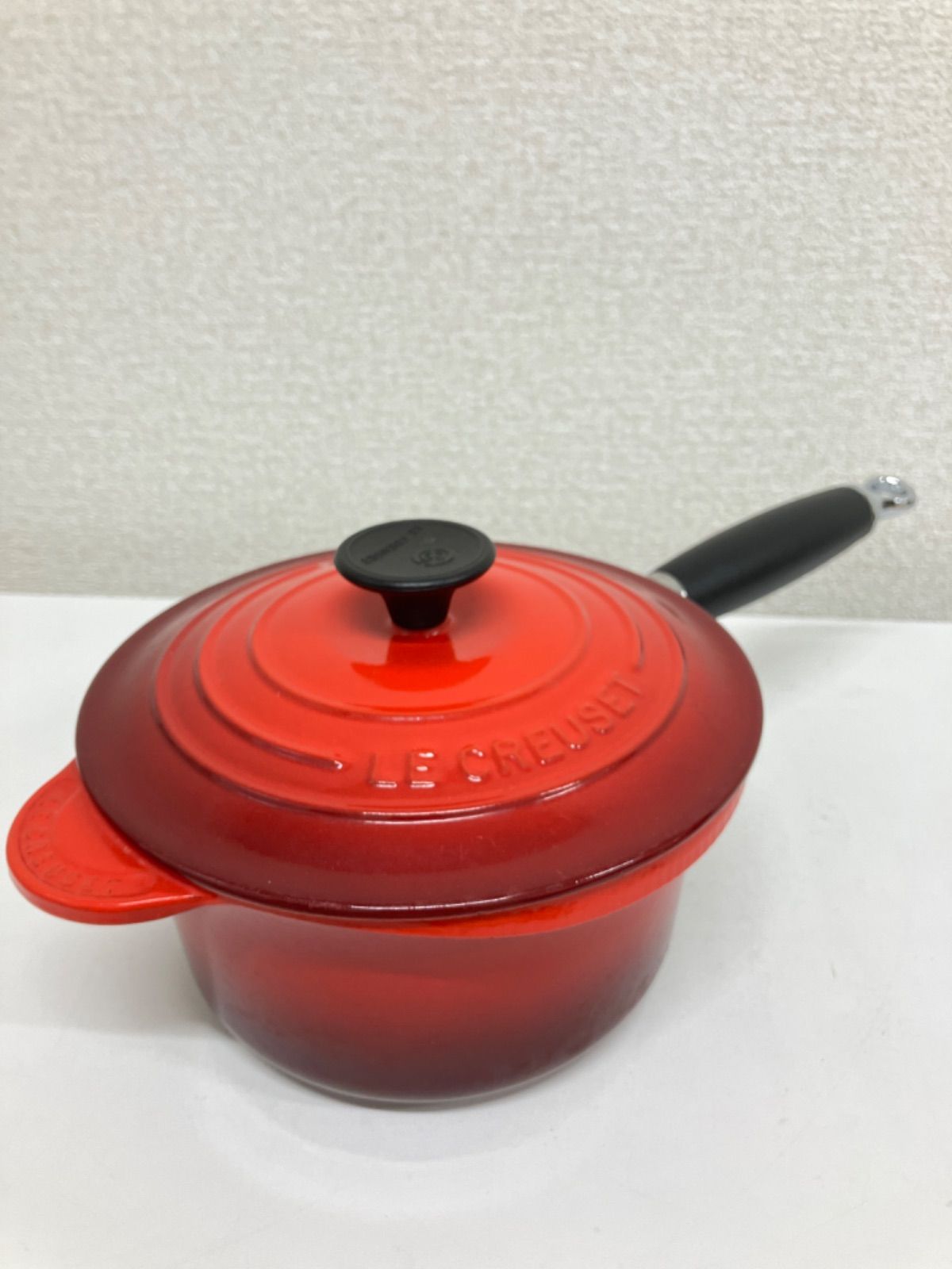 【新品未使用】ル・クルーゼ　18㎝　片手鍋　チェリーレッド Le Creuset ル・クルーゼ 公式 ルクルーゼ 鍋 IH IH対応 片手鍋