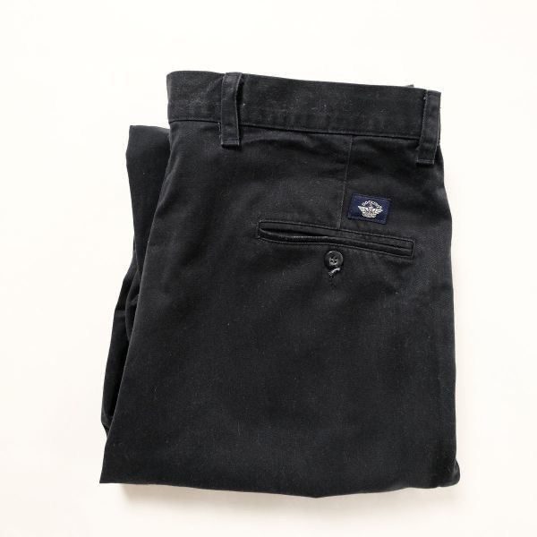 00s USA古着 ドッカーズ ブラック チノパン 34インチ vintage 古着 ドッカーズ DOCKERS スラックス ツータック チノパンツ