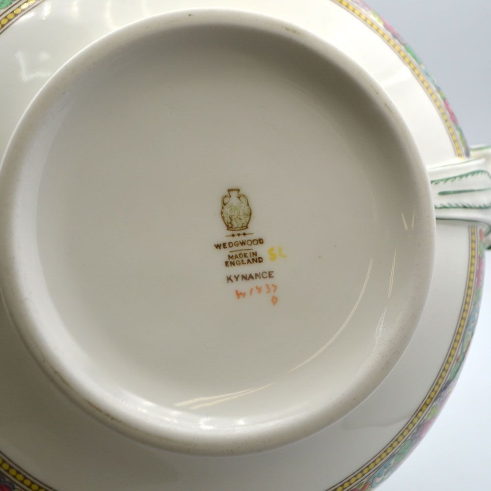 アンティーク ドレスデン 港湾風景図 ベジタブルディッシュ 蓋物 チュリーン CHIN JUKAN POTTERY(チンジュカンポタリー) “TEA POT