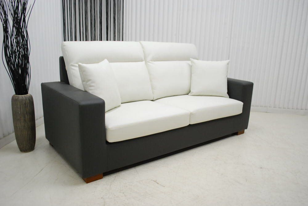 ツートン ３人掛けソファー