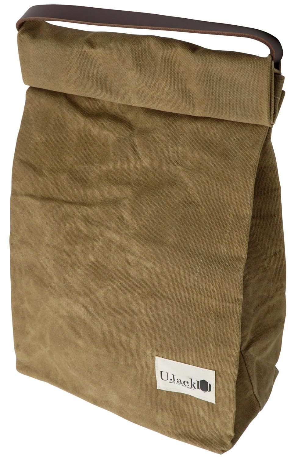 【特価セール】ヴィンテージ パラフィン帆布 キャリングケース 炭バッグ コットン製 ケース マルチバッグ 炭 帆布 (オリーブ) UJack(ユージャック)