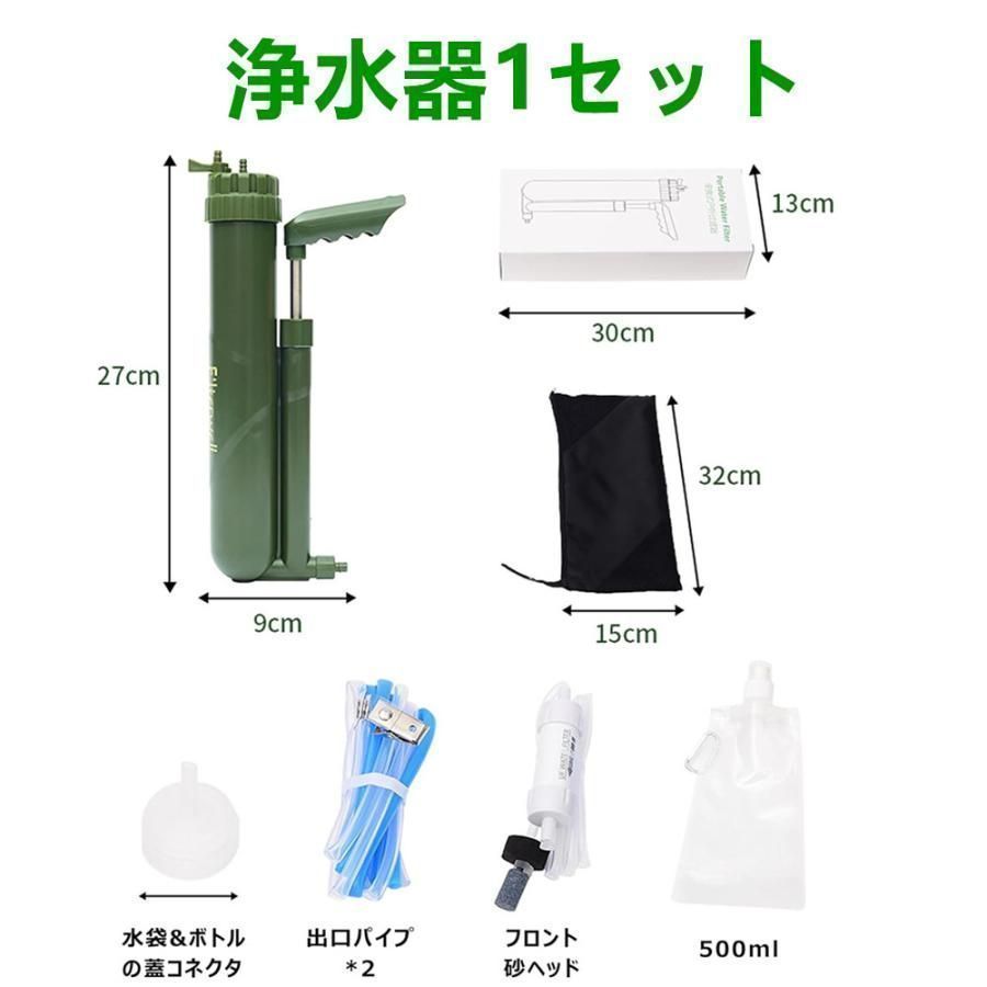 ミニ浄水器 ポータブル水フィルター
