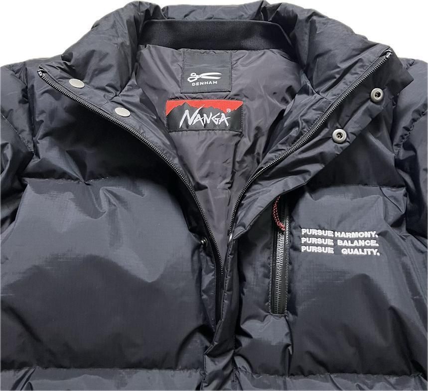 コラボ】デンハム×ナンガ マウンテンビレーショート 肉厚ダウンJKT 黒