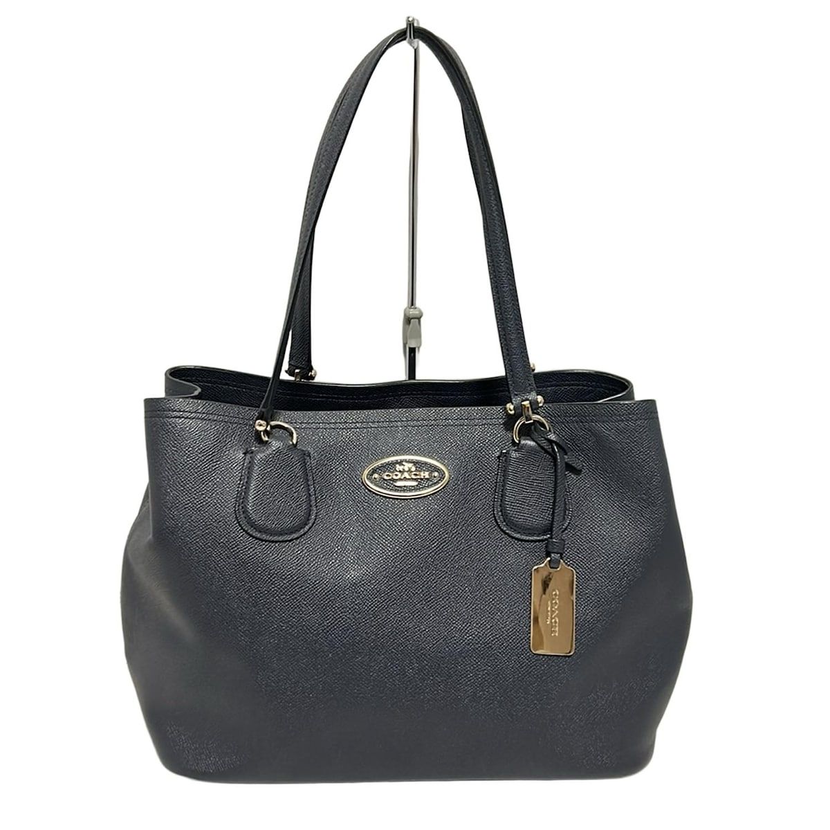 COACH コーチ トートバッグ キット キャリーオール 34388 ダークネイビー レザー