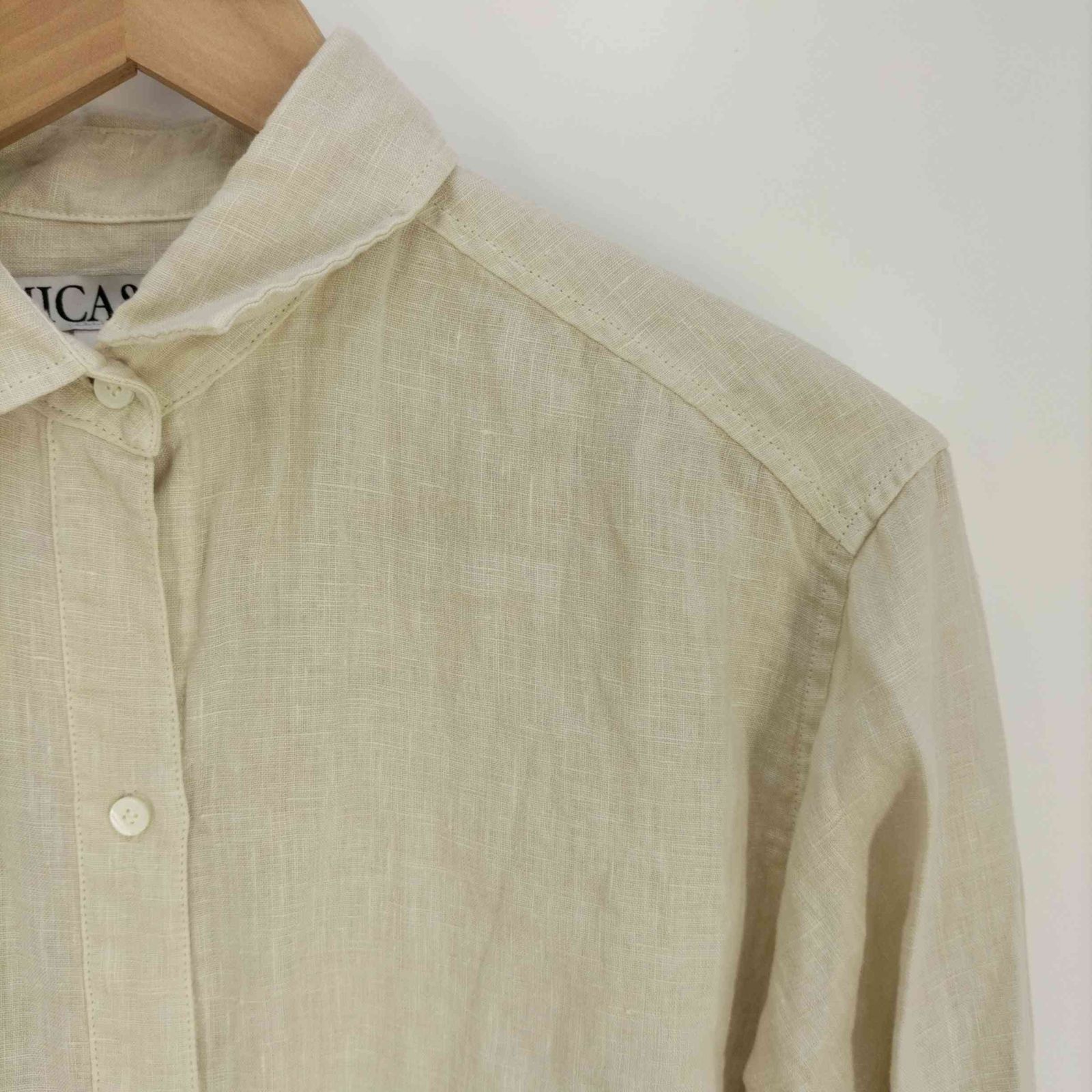 MICA&DEAL(マイカアンドディール) washed linen shirtの+