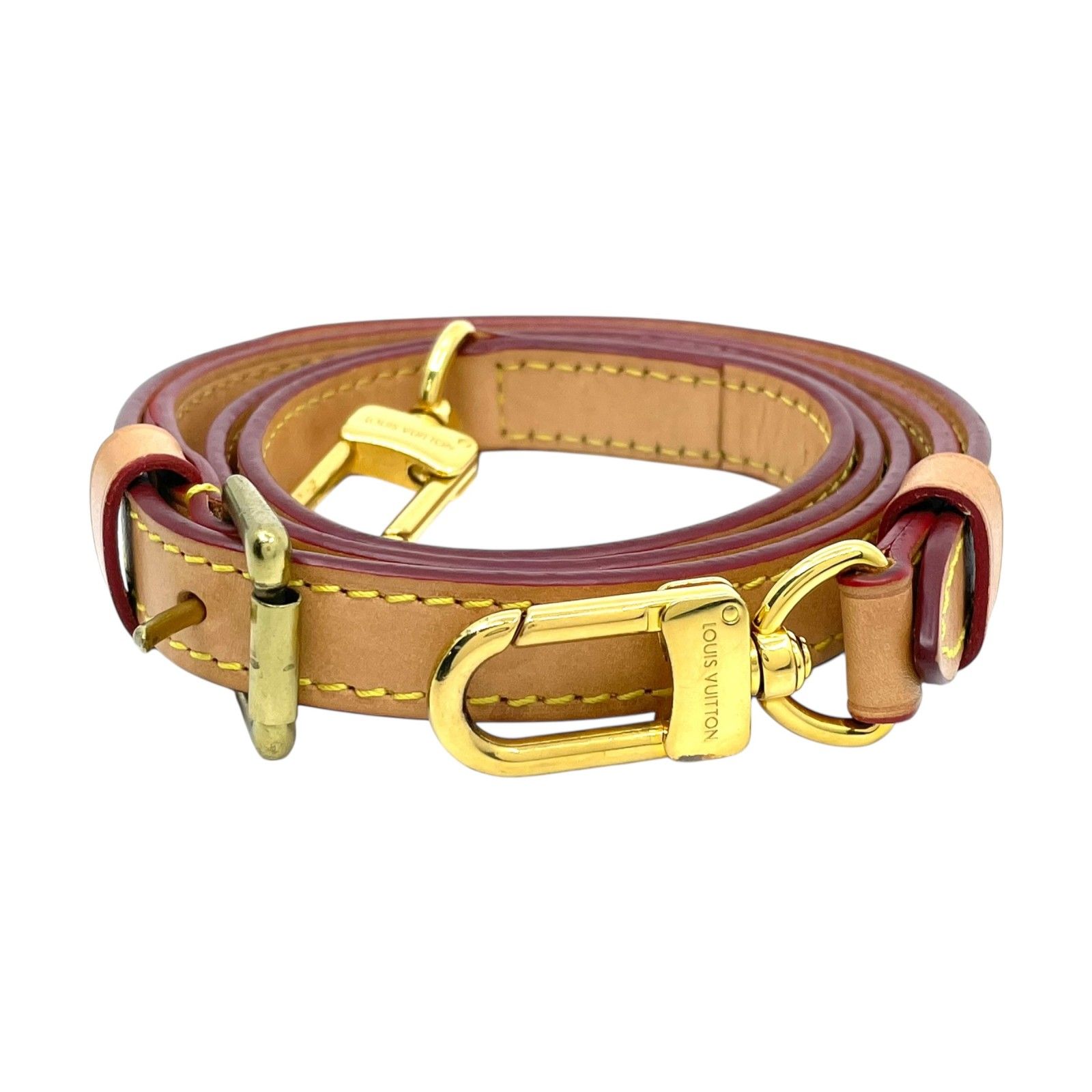 美品　LOUIS VUITTON ルイヴィトン　　ストラップ　肩紐　ヌメ革 LOUIS VUITTON ルイヴィトン ショルダーストラップ ヌメ革 幅1.6