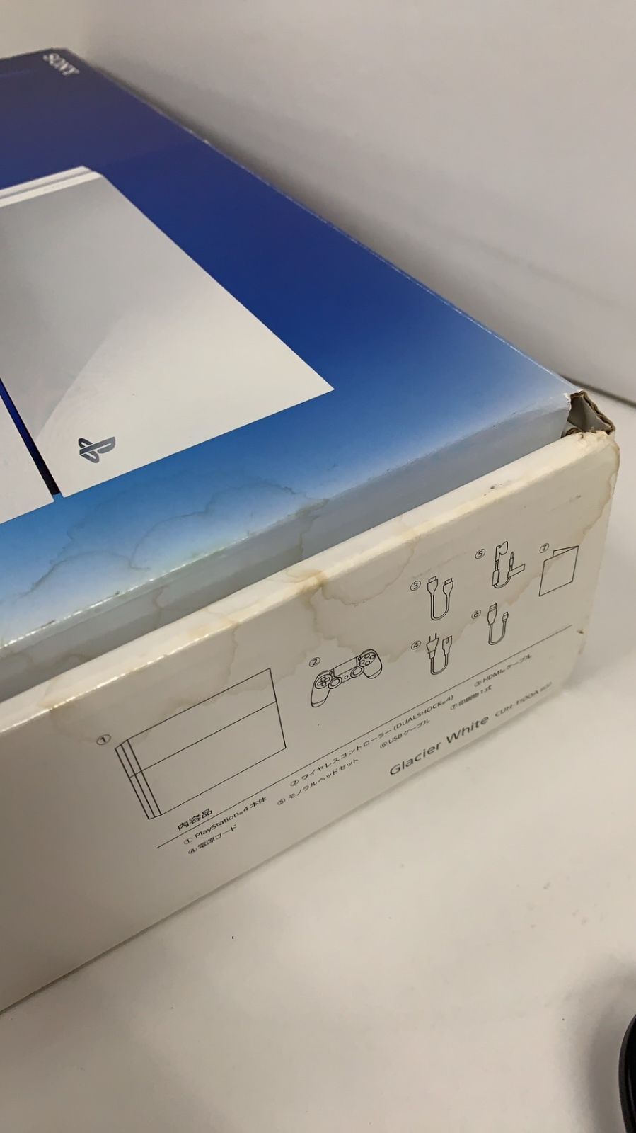 PS4 CUH-1100A BO2(Glacier White）ジャンク品 25.PS4 CUH-1100A Bo2 500GB Glacier White (コントローラー
