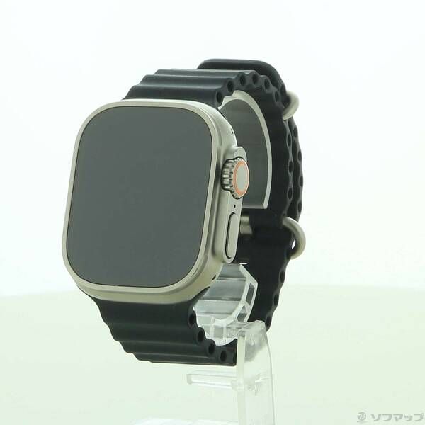 〔 品〕 Apple Watch Ultra GPS Cellular 49mm チタニウムケース ミッドナイトオーシャンバンド 297