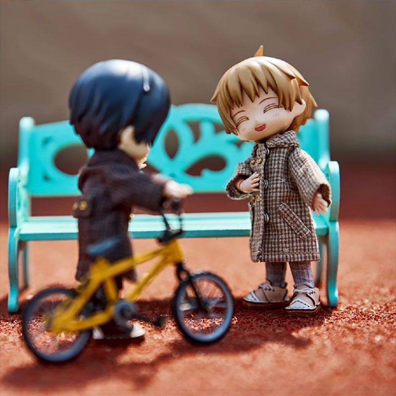 オビツ11 ドール服 チェック柄コート 12分の1 BJD ボディ9対応