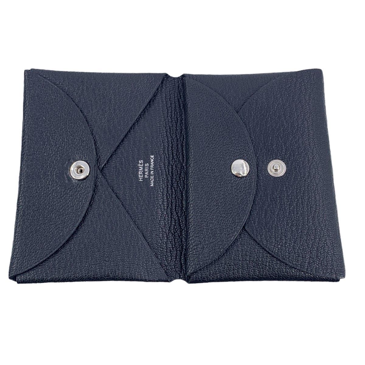 HERMES エルメス 新品カルヴィデュオブラックノアールカード小銭入れ