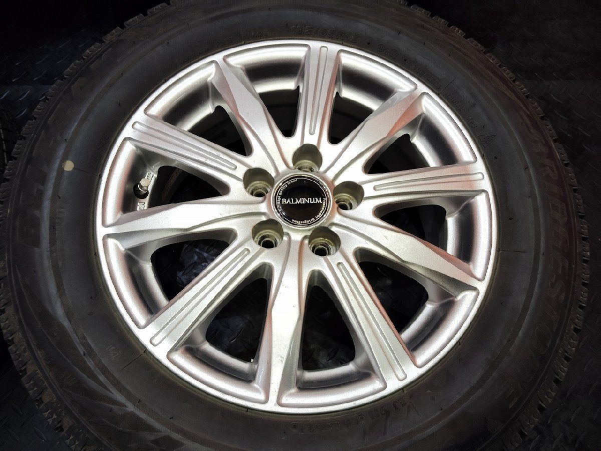 バリ溝‼️ブリヂストンスタッドレスセット2024年製185/60R15シエンタ等 バリ溝‼️ブリヂストンスタッドレスセット2024年製185/60R15シエンタ等