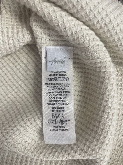 STUSSY 25周年　ワッフルサーマルプリントロンT STUSSY 25周年 ワッフルサーマルプリントロンT（FREAK'S STORE