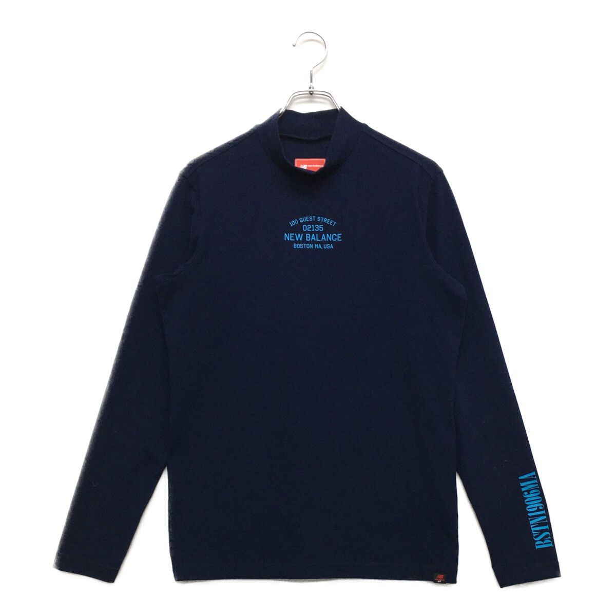 中古 メンズ ニューバランスゴルフ New Balance golf 長袖シャツ 5(L) 紺 ネイビー ハイネック