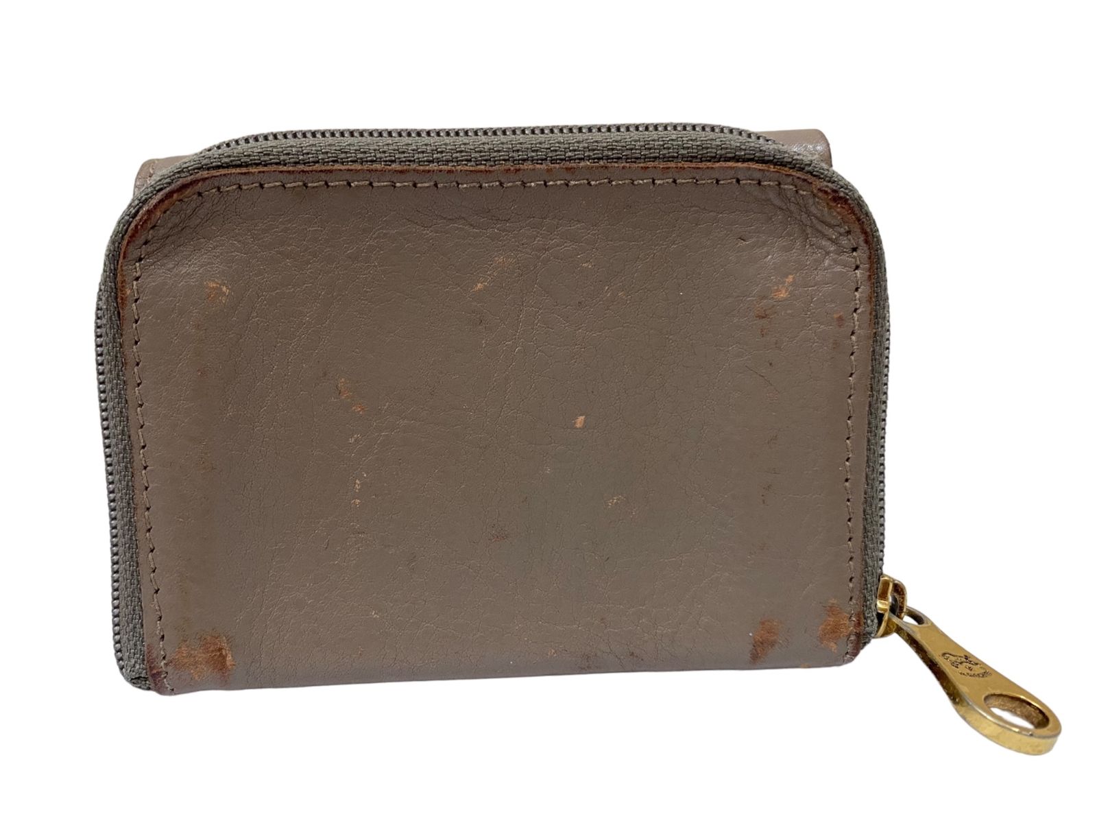 イルビゾンテ レザー ブラウン 三つ折り 財布 ウォレット IL BISONTE