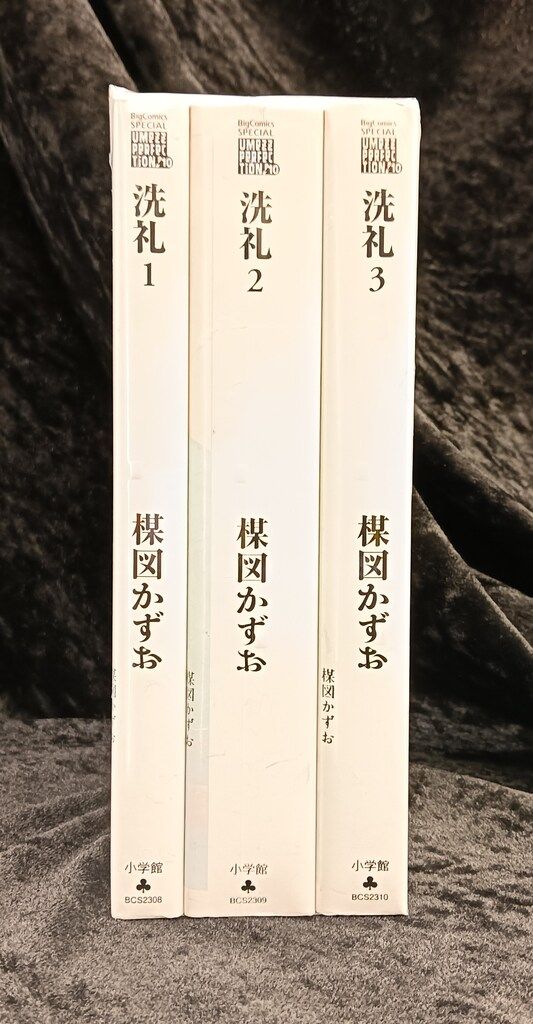 小学館 UMEZZ PERFECTiON10 楳図かずお 洗礼(帯欠) 全3巻 セット