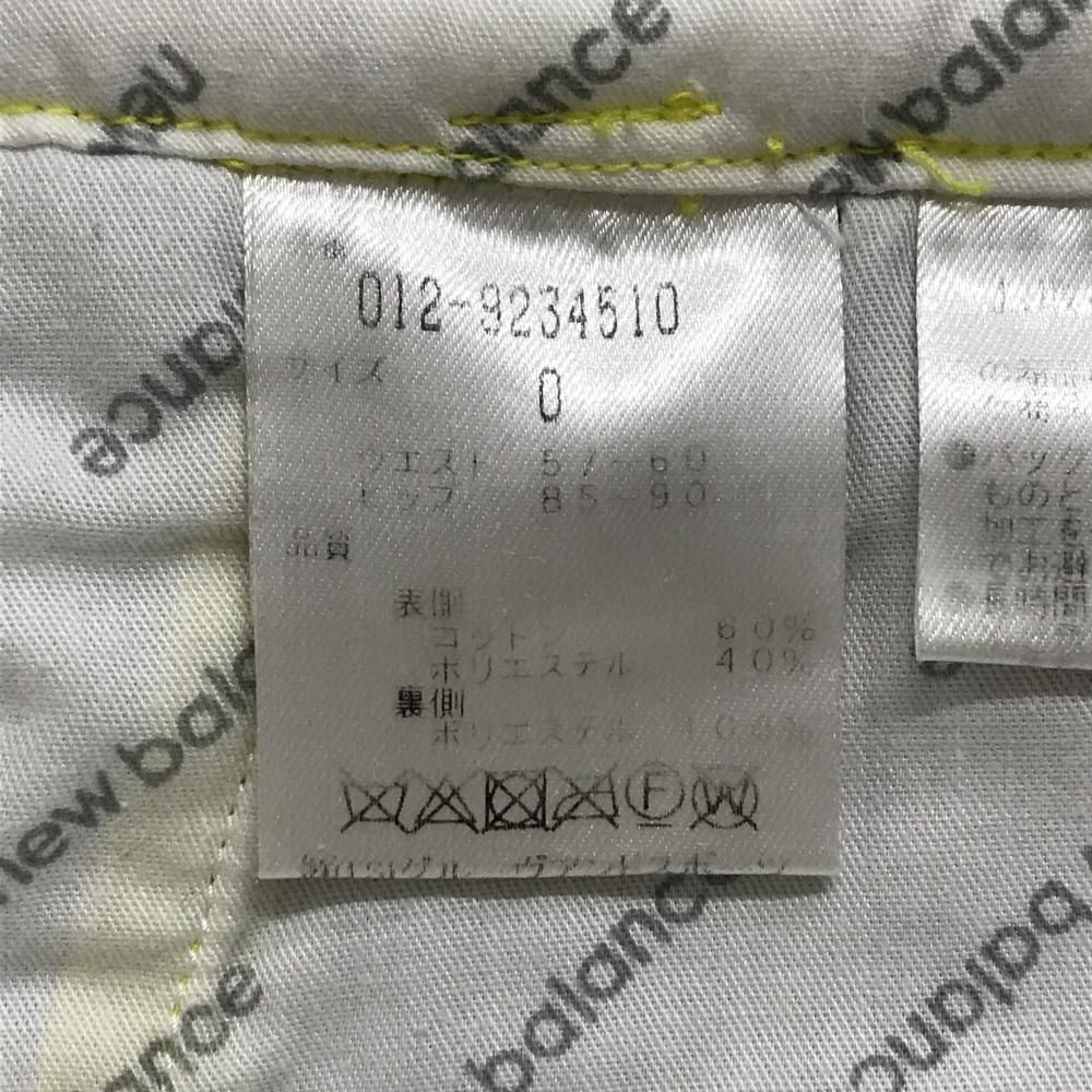 ニューバランスゴルフ スカート イエロー 裏起毛 レディース 0(S