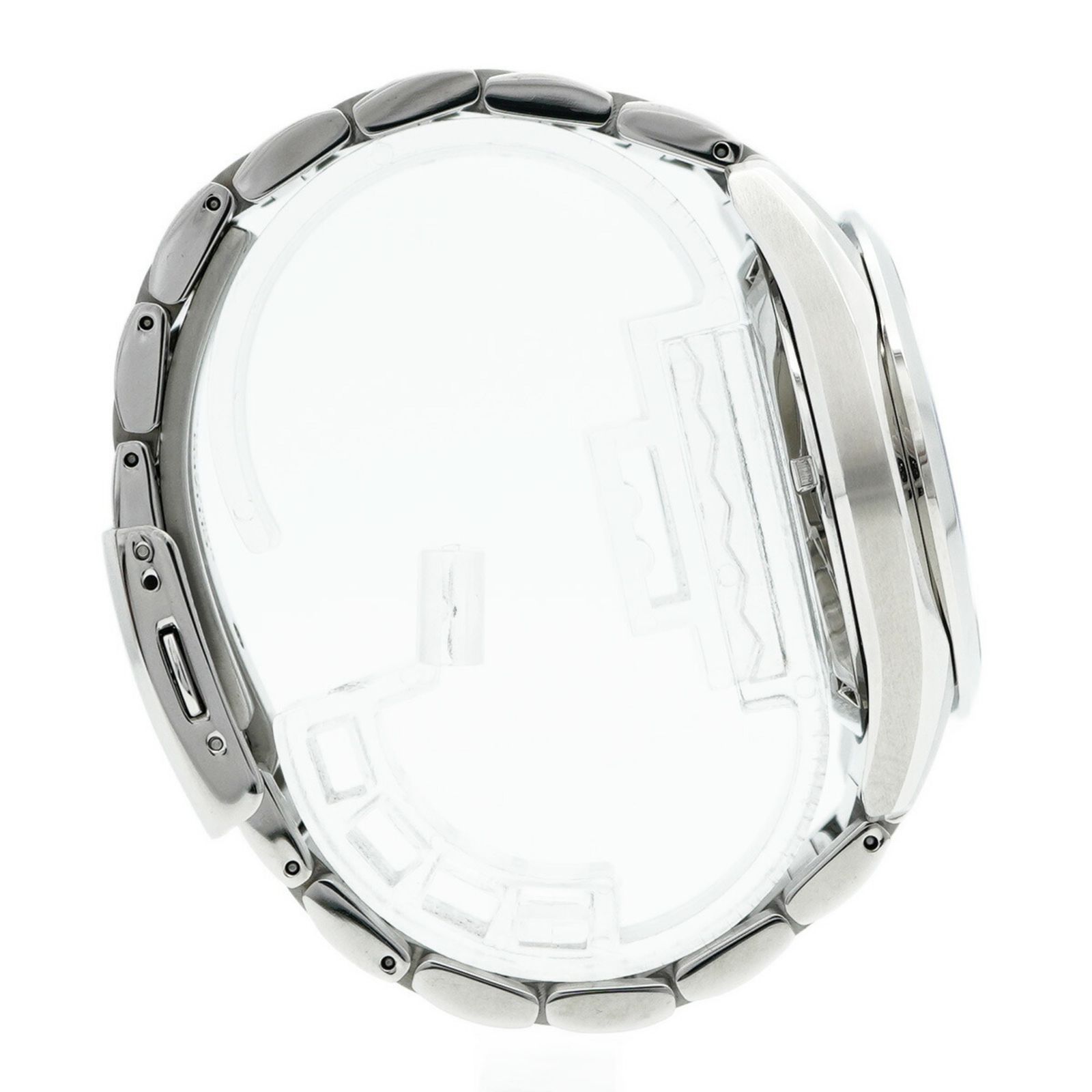 シルバー文字盤腕時計 メンズ