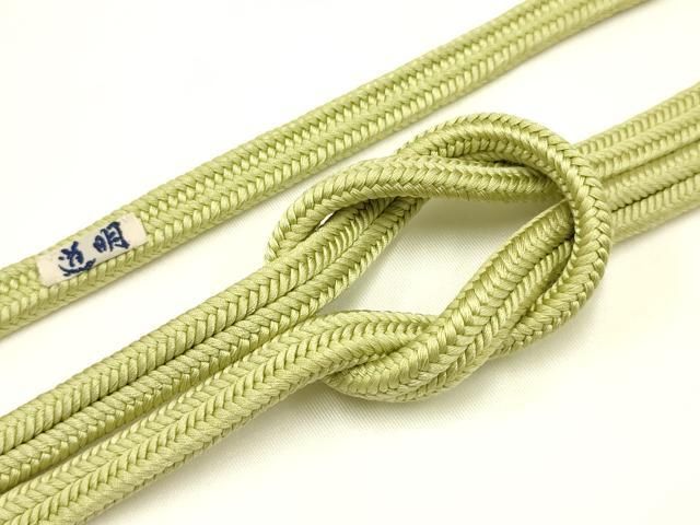 平和屋着物● 上 有職組紐道明 帯締め 冠組 抹茶色 宮内庁御用 国立博物館御用 東京芸術大学御用 AABA9911ay