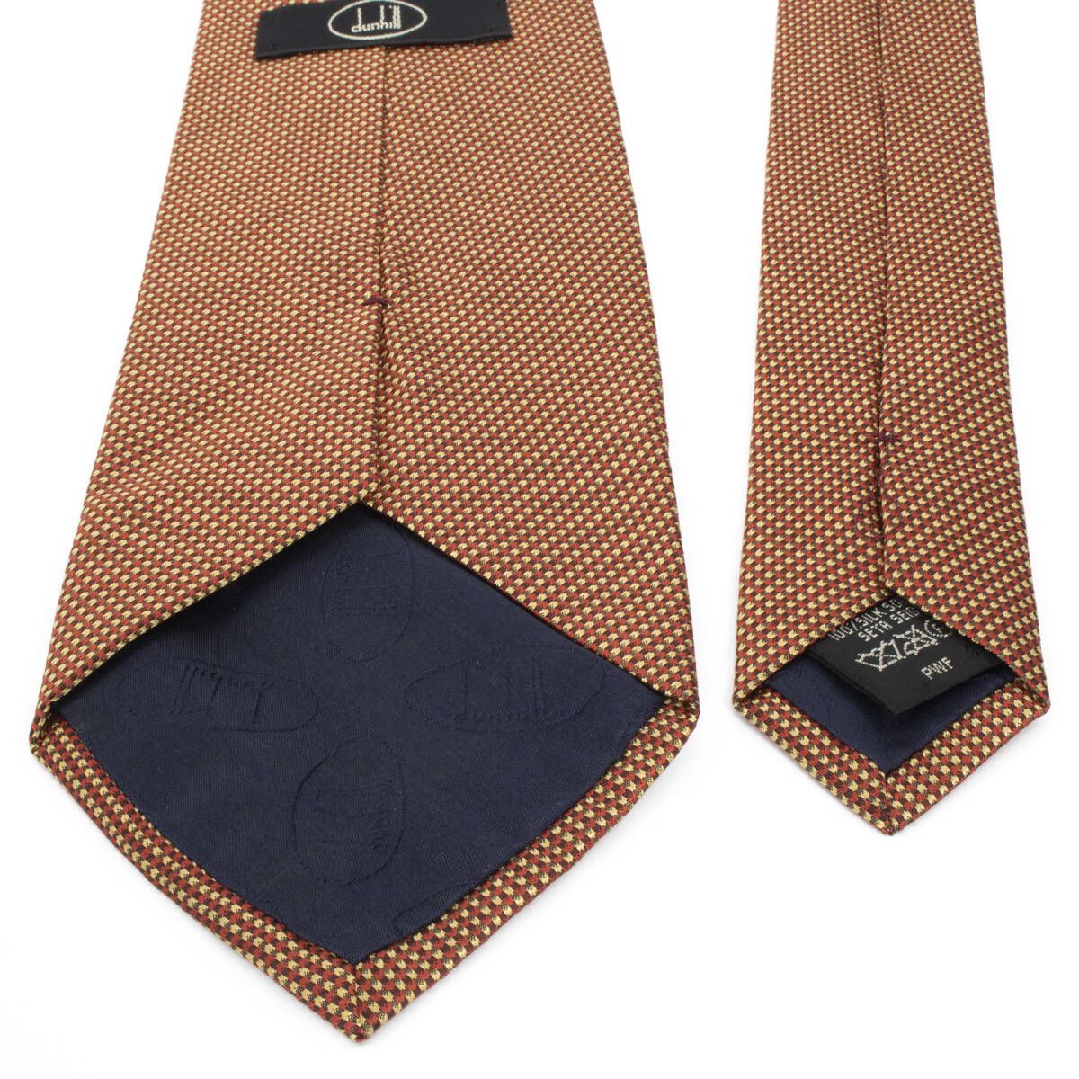 3077⭐️美品⭐️ダンヒル ネクタイ 無地 ソリッド dunhill ダンヒル ネクタイ ソリッド 無地 新品同様 正規品