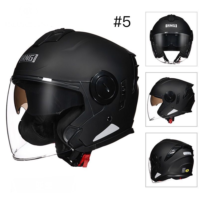RNGジェットヘルメット ダブルレンズ 男女 - メルカリ