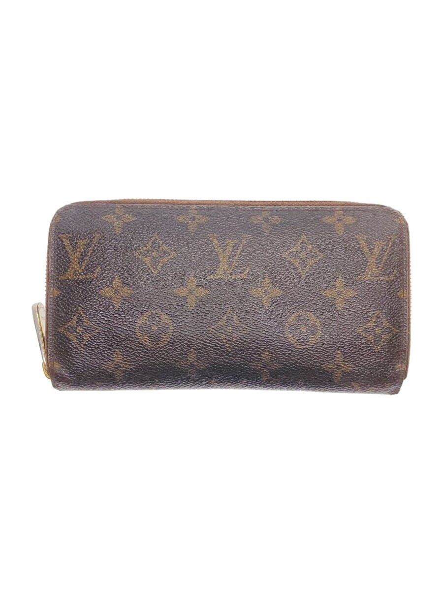 LOUIS VUITTON 1)ジッピー・ウォレット_モノグラム・キャンバス_BRW PVC ブラウン メンズ - メルカリ