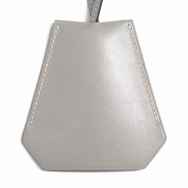 美品 エルメス HERMES by Martin Margiela マルジェラ期 クロシェット ネックストラップ ネックレス キーリング キーケース  バッグチャーム ボックスカーフ レザー □C刻印 1999年製 ヴィンテージ ビンテージ ◇９