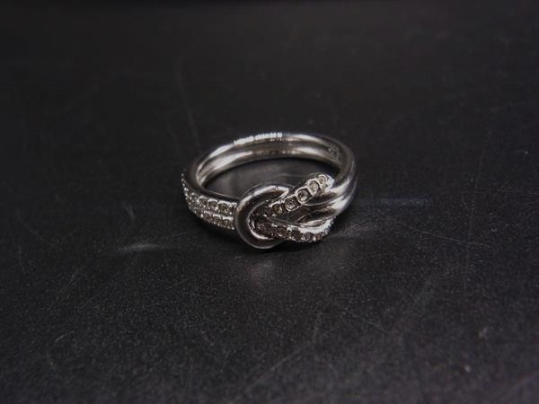 □美品□ SWAROVSKI スワロフスキー クリスタル リング 指輪