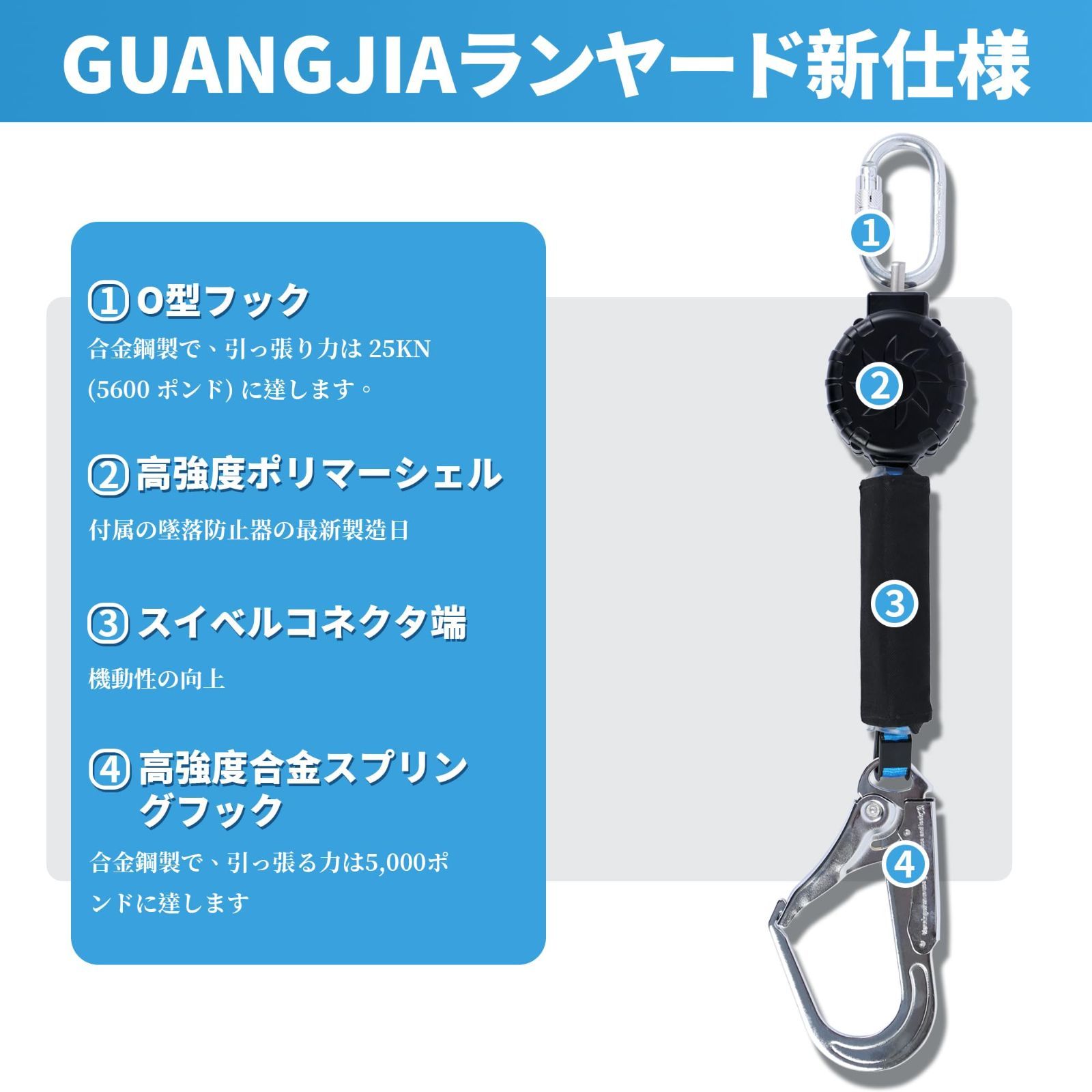 巻き取り式ランヤード