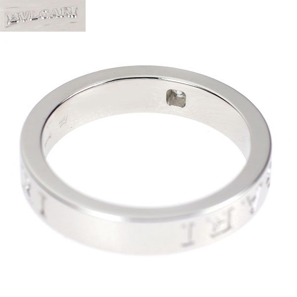 ブルガリ K18WG ダイヤモンド リング ブルガリブルガリ ダブルロゴ  