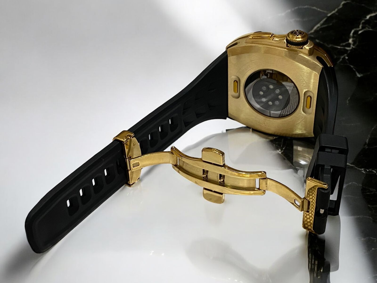 Watchラバーバンドベルト メタル