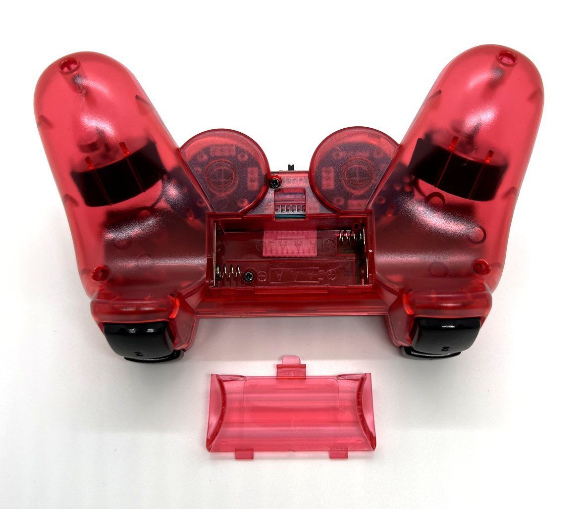 PS2 ワイヤレスコントローラー(クリアレッド) - メルカリ