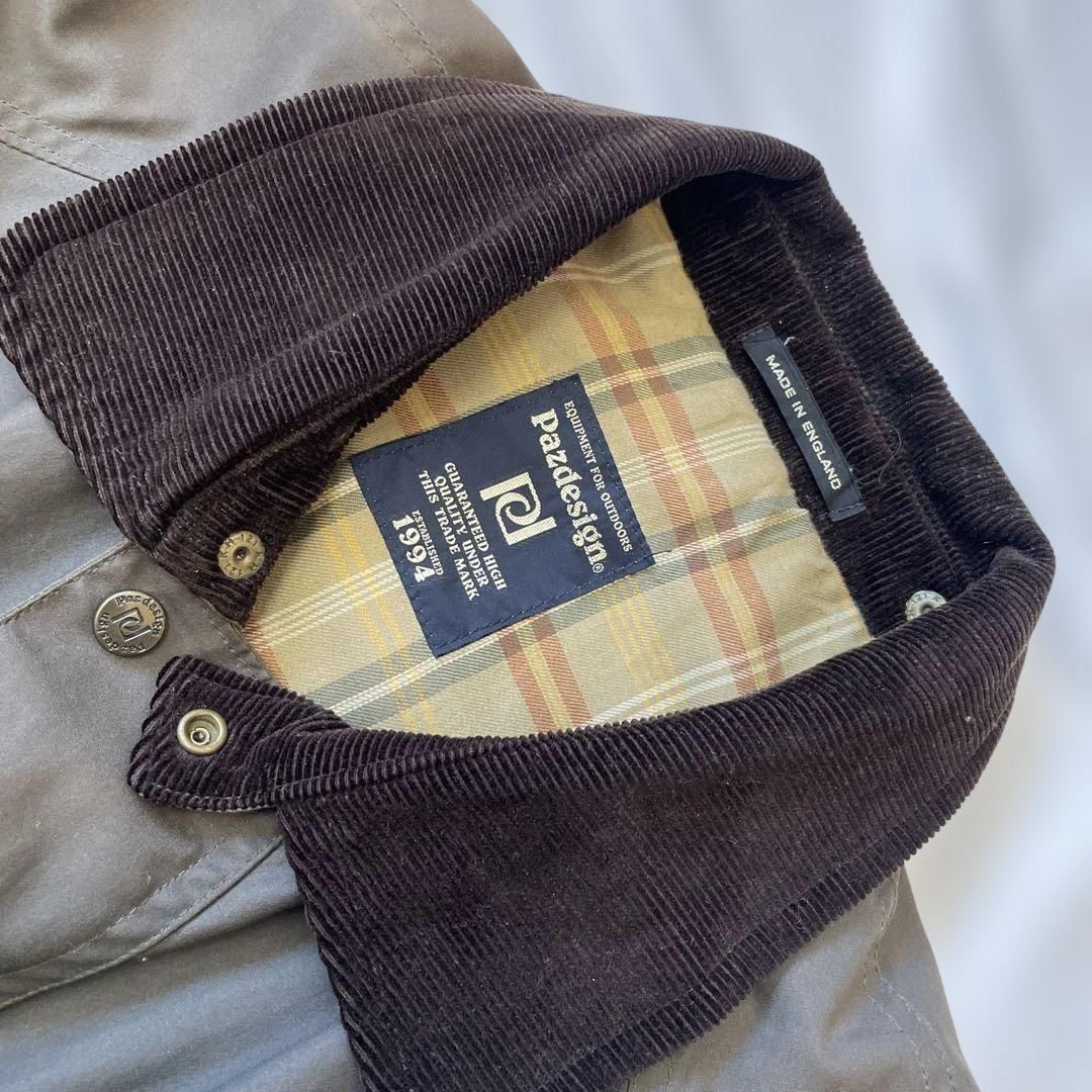 Pazdesignパズデザイン 英国製 カントリーコート ZJK 02 サイズXL Millerain SAHARA ミレレインサハラ加工 ダークオリーブ 釣り用に 釣り小物セット 保冷ボックス