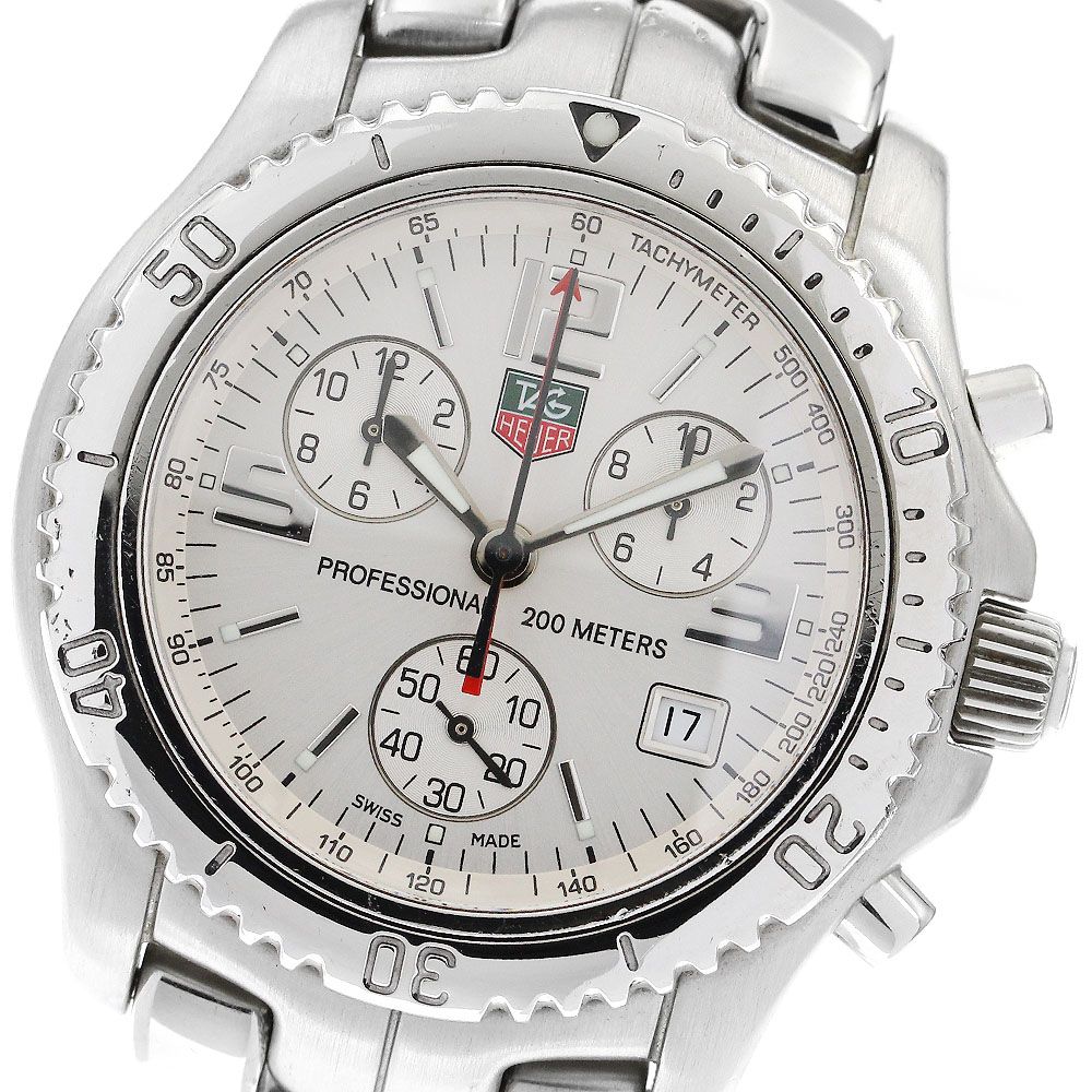 良品 タグホイヤー リンク メンズ クロノグラフ クォーツ CJ1112 良品