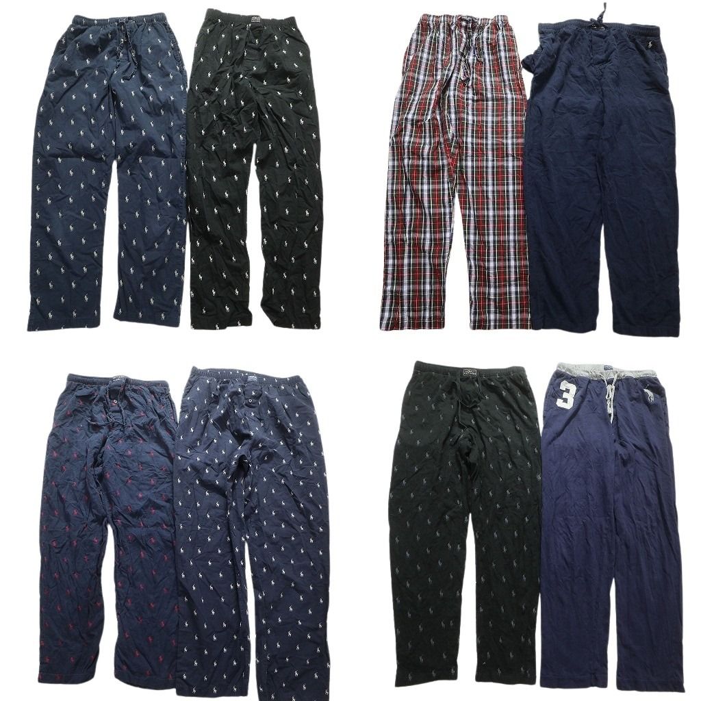 古着卸 ラルフローレン パジャマパンツ パンツ 8枚セット メンズ S |M |L チェック マドラス 総柄 古着 NA7640