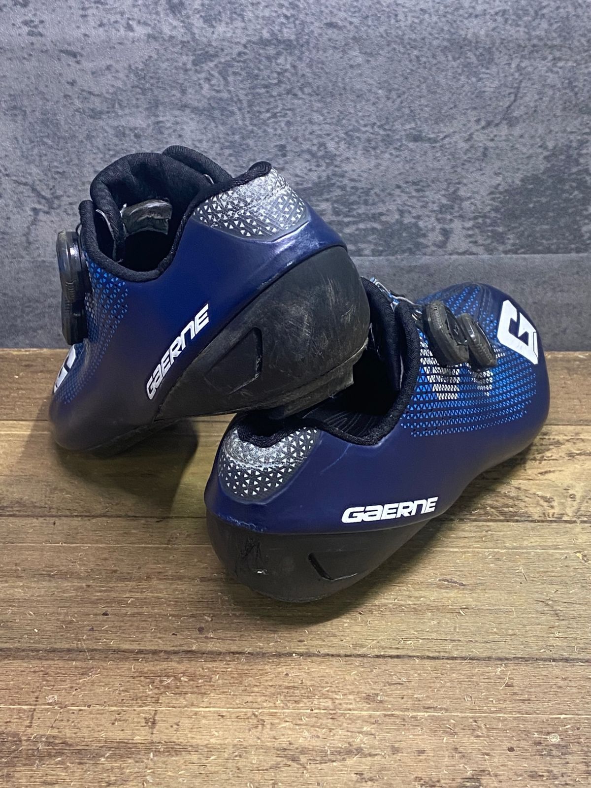 JN367 ガエルネ GAERNE g-chrono carbon BOA ビンディングシューズ 紺 青 EU42 3穴