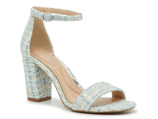 【送料無料】 ケリー＆ケイティ レディース サンダル シューズ Hailee Sandal Blue/White Tweed Fabric