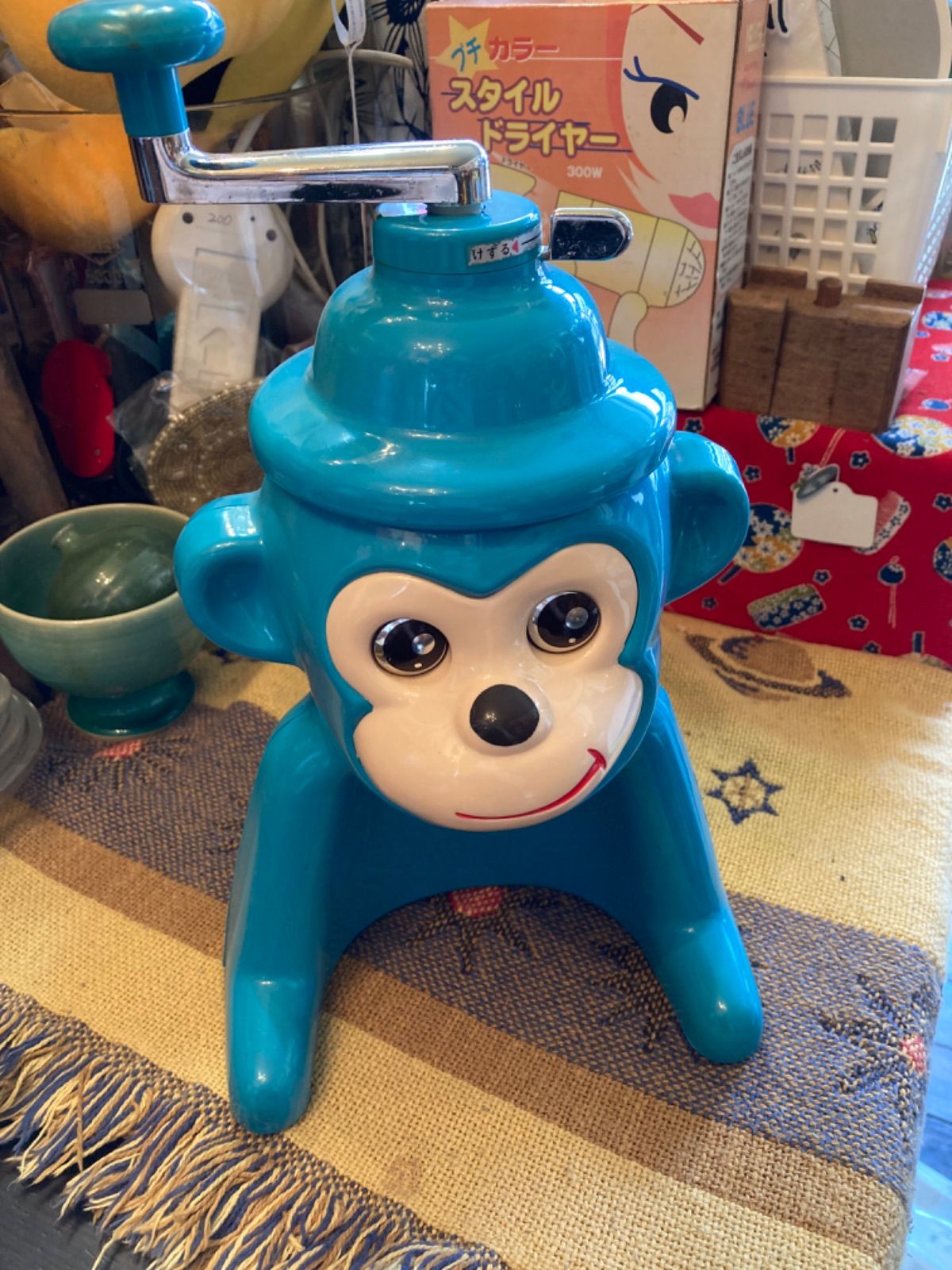 かき氷機 泣き虫モンキーアイス 昭和レトロ - メルカリ