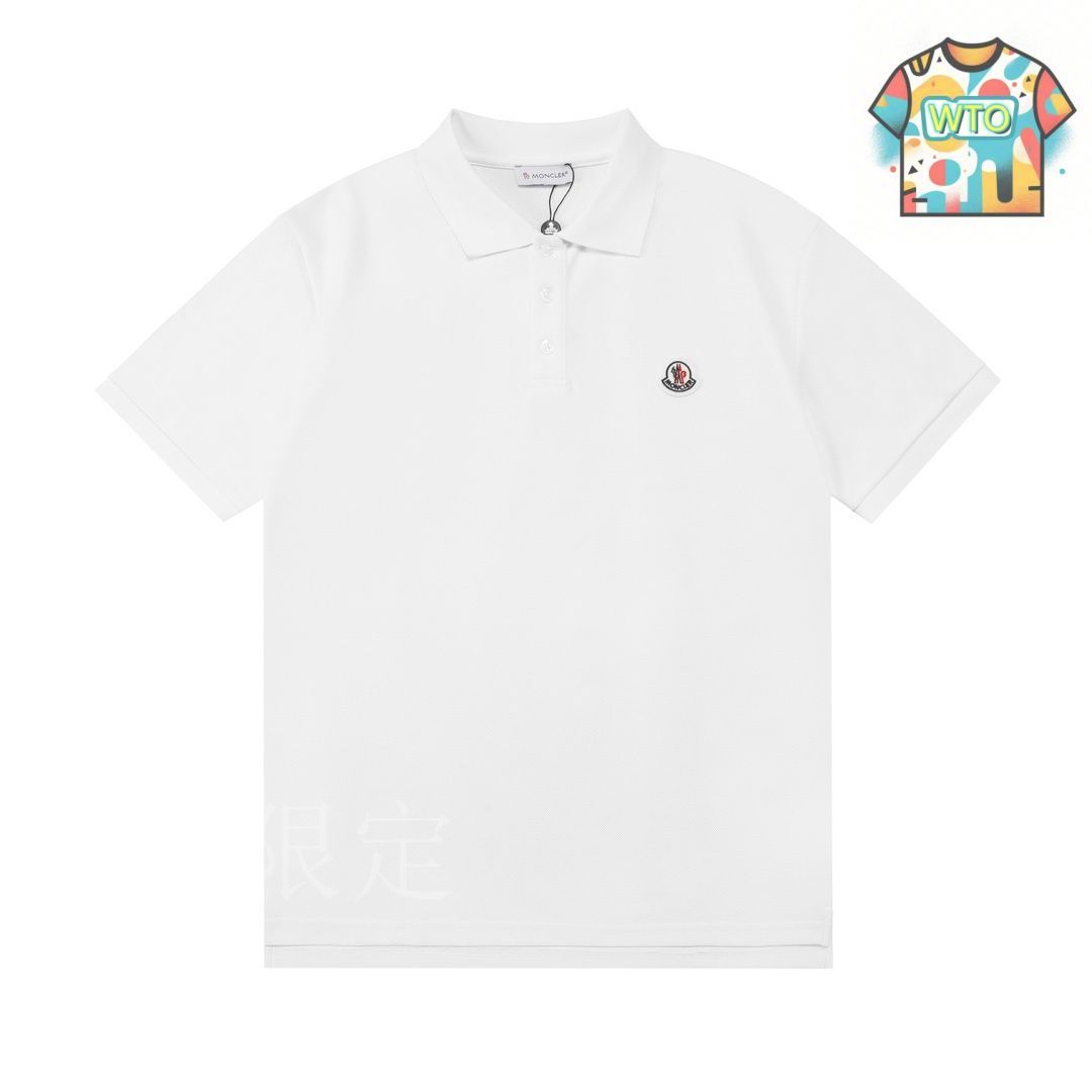 今日特価】Moncler 2025 Logo ユニセックス ポロシャツ-1-1
