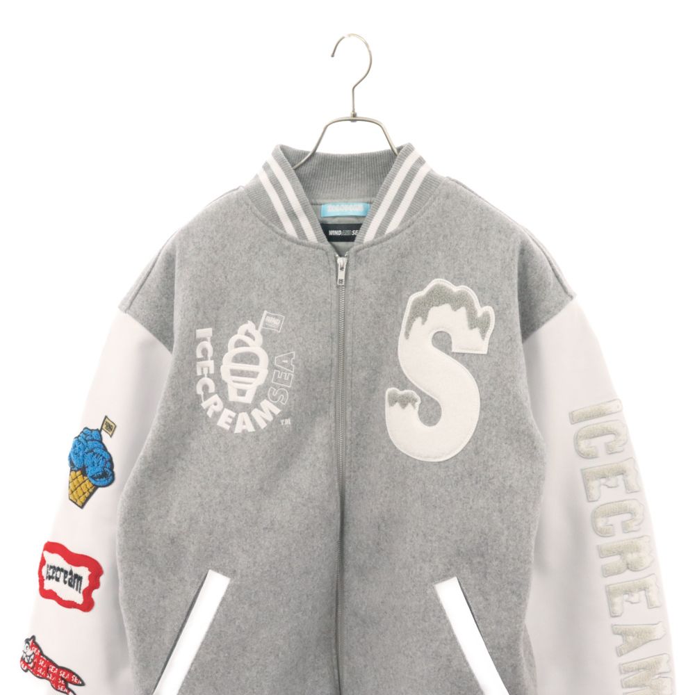 WIND AND SEA (ウィンダンシー) ×ICECREAM VARSITY JACKET アイス 