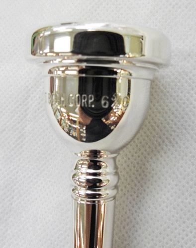 V.バック)トロンボーン(ユーフォニアム兼用）マウスピース 6 3/4C 細管