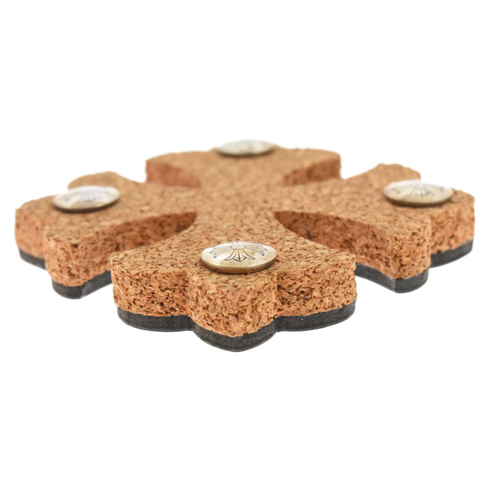 クロムハーツ レザーとコルクのクロス形状コースター 【公式通販】