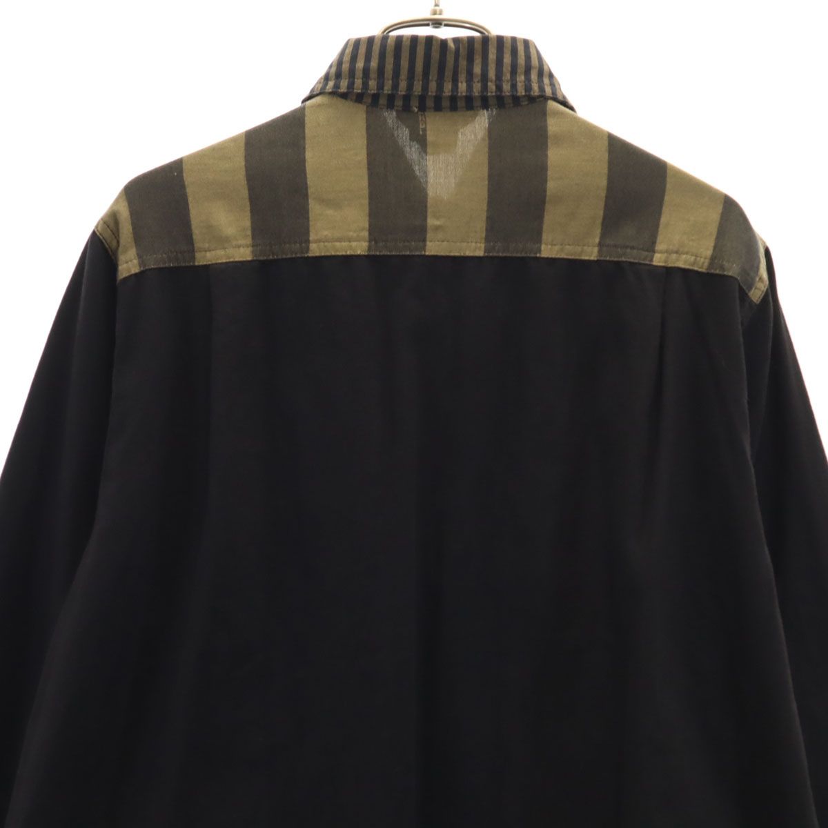 FENDI jeans フェンディ ジーンズ イタリア製 長袖 ワークシャツ 42 ブラック レディース FENDI jeans フェンディ ジーンズ イタリア製 長袖 ワークシャツ 42