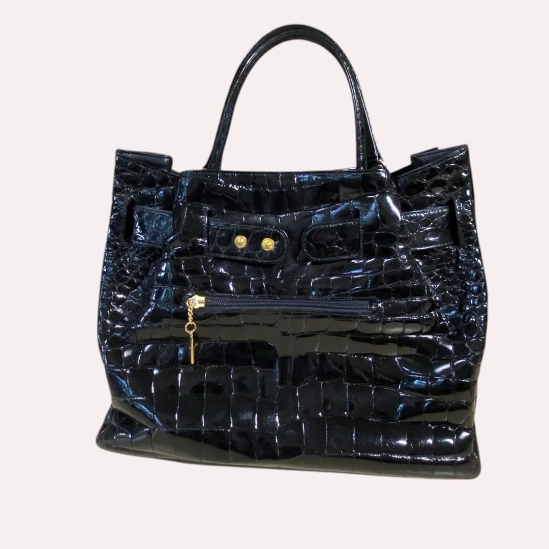 美品】 マジェスティック クロコダイル ハンドバッグ レディース 美品】 マジェスティック クロコダイル ハンドバッグ レディース