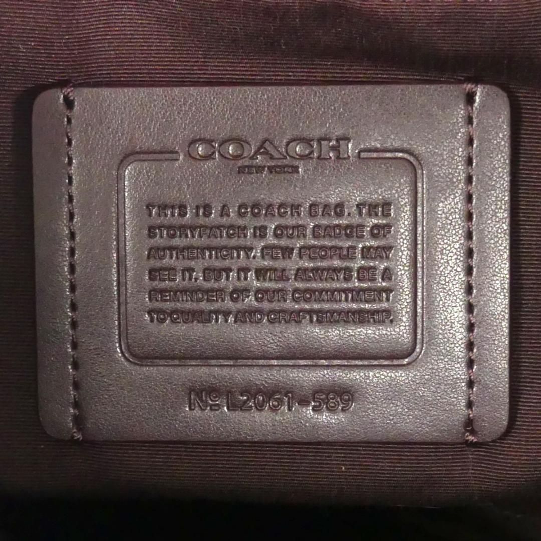 ビジネスバッグ 本革 メンズ COACH コーチ シグネチャー 黒 NR3315