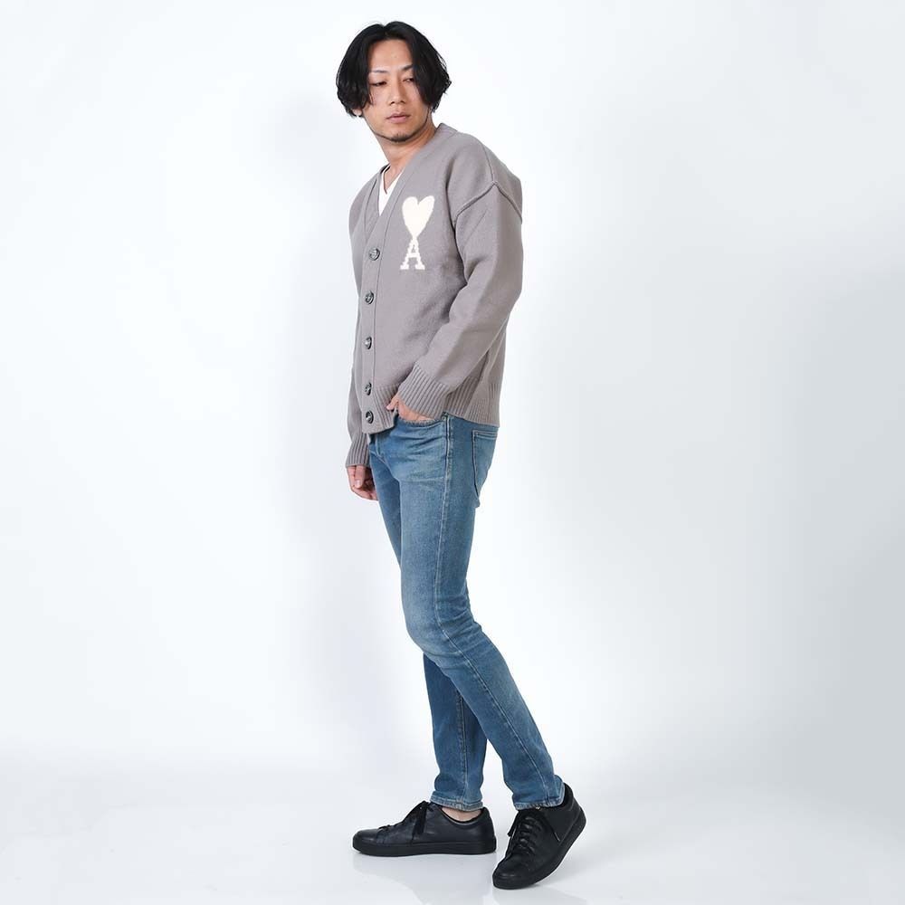 【しー】アミパリス/ AMI PARIS メリノウールフェルトカーディガン 新品 AMI PARIS アミパリス UKC090.KN0090 0957 ユニセックス