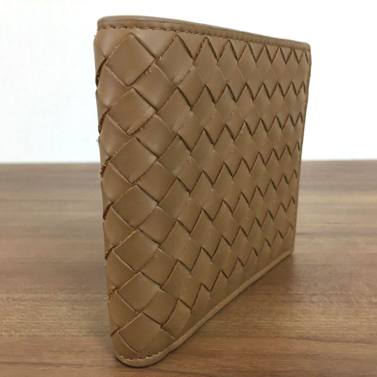 未使用品 BOTTEGA VENETA 札入れ 214 総イントレチャート