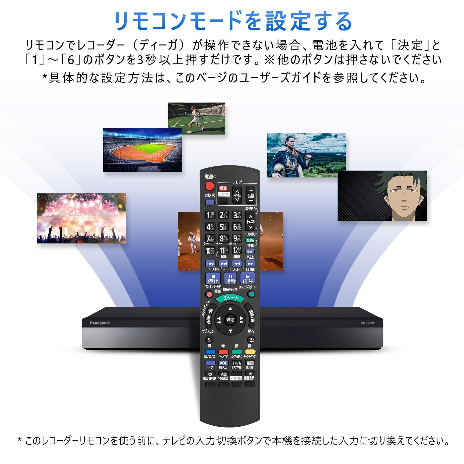 【特価商品】Panasonic diga BD ディーガ IR6 for リモコン リモコン レコーダー リモコン for DVD用 N2QAYB000919 DMR-BWT660 ブルーレイ 互換 ブルーレイ リモコン パナソニック