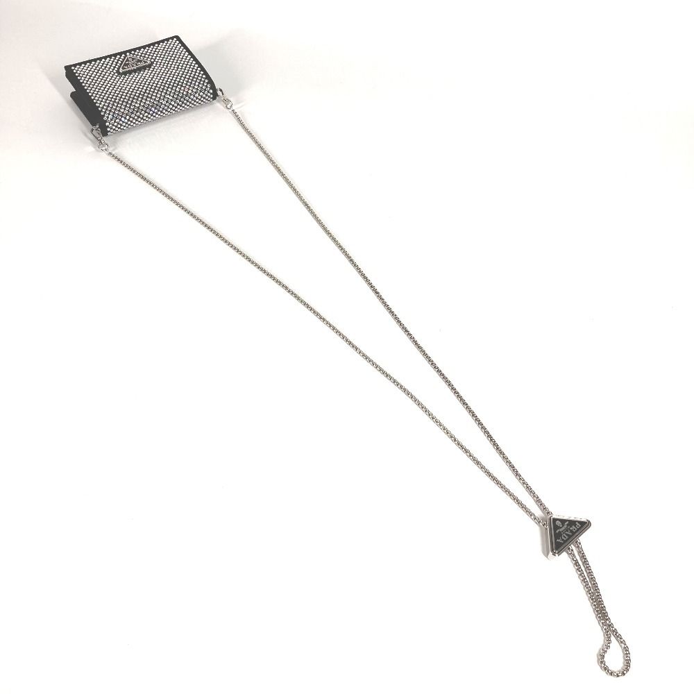 クリスタル付 ショルダーストラップ付