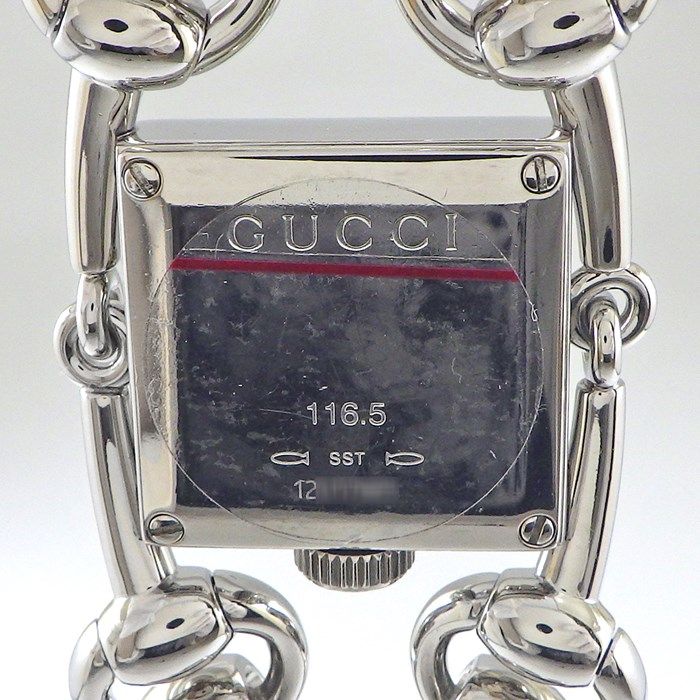 グッチ GUCCI 腕時計 シニョーリア 116.5 スクエア ホワイトシェル文字  
